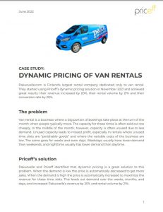 Van Rental Pricing Case Study